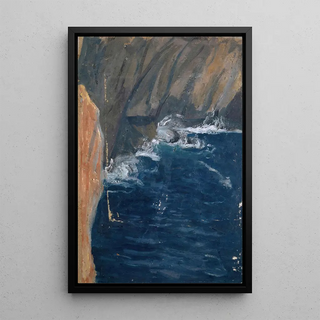 Ernst Schiess - Wave Breaking at a Cliff.webp