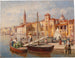 Port Italië - Ernst Stache — weergave van het kunstwerk