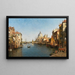 Venetië, uitzicht op het Groot Kanaal - Ernst Stache — ingelijst kunstwerk aan de muur