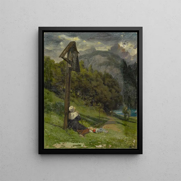 Aroles - Ernst Stückelberg — framed artwork on a wall