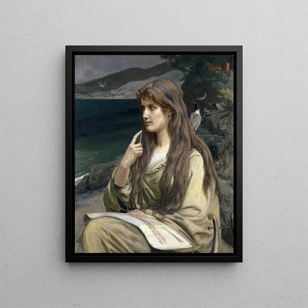 La femme voyante - Ernst Stückelberg — framed artwork on a wall