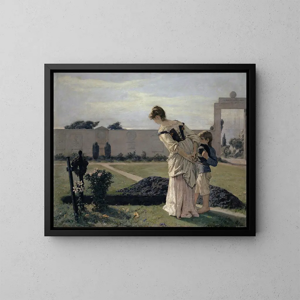 La Tombe - Ernst Stückelberg — framed artwork on a wall