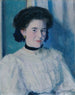 Portret van een meisje - Ernst Stöhr — weergave van het kunstwerk
