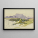 Landschap met bergen - Ernst Welker — ingelijst kunstwerk aan de muur