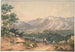 van het Libanon schilderij naar een Engelse gravure en een italiënerende motief van de Sabijnse bergen - Ernst Welker — weergave van het kunstwerk