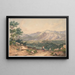 van het Libanon schilderij naar een Engelse gravure en een italiënerende motief van de Sabijnse bergen - Ernst Welker — ingelijst kunstwerk aan de muur