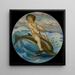 Erote die een dolfijn berijdt - Franz von Stuck — ingelijst kunstwerk aan de muur