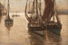 Boten in de haven - Erwin Carl Wilhelm Günther — weergave van het kunstwerk