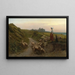 Chemin Creux sur les Côtes de Normandie - Etienne-Prosper Berne-Bellecour — ingelijst kunstwerk aan de muur