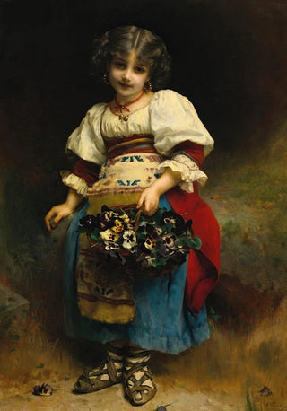 Etienne Adolphe Piot - A Basket Of Flowers.webp