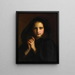 Vrouw in een jas - Étienne Adolphe Piot — ingelijst kunstwerk aan de muur