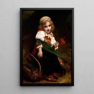 Etienne Adolphe Piot - The Little Flower Gatherer.webp