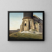 L'kerk van Montmartre met de Chappe-telegraptoren - Étienne Bouhot — ingelijst kunstwerk aan de muur