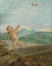 Engel die speelt met een vlieger - Étienne Parrocel — weergave van het kunstwerk