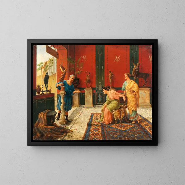 The Antique Dealer - Ettore Forti — framed artwork on a wall