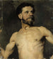 Studie van mannelijke model - Albert Edelfelt — weergave van het kunstwerk