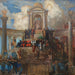 Studie voor L'apothéose van de Kamer van Afgevaardigden van Pennsylvania bij het State Capitol in Harrisburg - Edwin Austin Abbey — gepresenteerd in een interieur