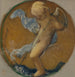 Reproduction of the painting Study for a medallion with a putto holding musical attributes - Pierre