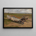 Trunk of a tree at the brickworks - Eugen Bracht — framed artwork on a wall