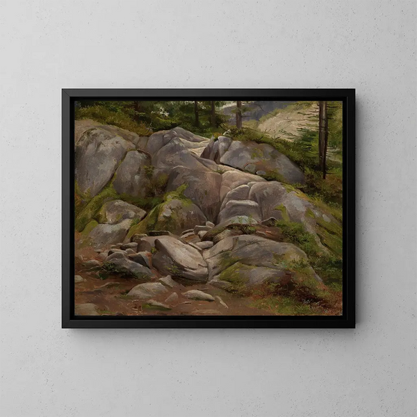 Sentier vers Menzenschwand - Eugen Bracht — framed artwork on a wall