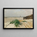 op het strand - Eugen Dücker — ingelijst kunstwerk aan de muur
