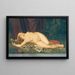 Bacchante endormie - Eugen Felix — framed artwork on a wall