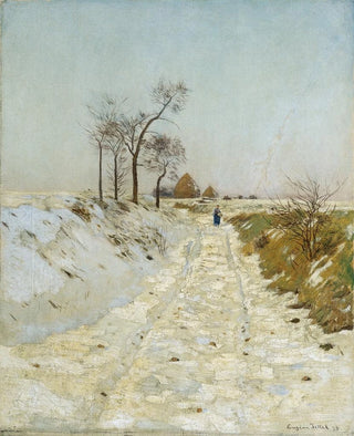 Eugen Jettel - Hohlweg im Winter.webp