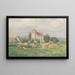Kerk in Staatz - Eugen Jettel — ingelijst kunstwerk aan de muur