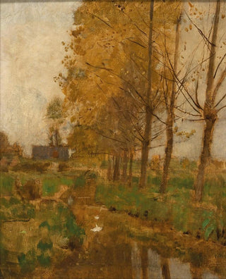 Eugen Jettel - Willow Trees Autumn Landscape.webp