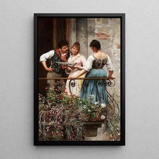 Eugen von Blaas - A Favourite Fan.webp