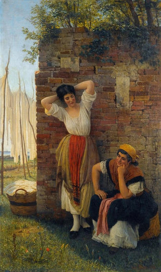 Eugen von Blaas - A Moment Of Rest.webp