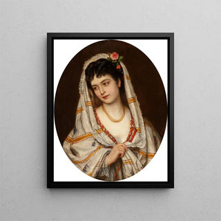 Eugen von Blaas - A young Italian beauty.webp