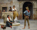 Flirtation - Eugen von Blaas — weergave van het kunstwerk