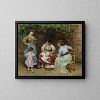 Eugen von Blaas - Goose Plucking.webp