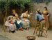 Pleidooi - Eugen von Blaas — weergave van het kunstwerk