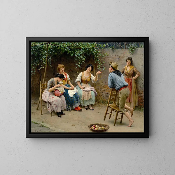 Pleidooi - Eugen von Blaas — ingelijst kunstwerk aan de muur