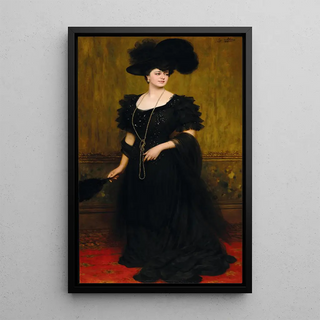 Eugen von Blaas - Portrait of Madame Lebreton.webp
