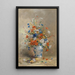 Flower Still Life Painting - Eugène Petit — framed artwork on a wall