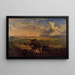 La Vallée de Mexico vue de la colline de Tenayo - Eugenio Landesio — framed artwork on a wall