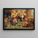 A happy family (Case conflict) - Eugenio Zampighi — framed artwork on a wall
