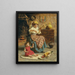Turning in the Kitchen - Eugenio Zampighi — framed artwork on a wall