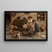 L'heure du conte - Eugenio Zampighi — framed artwork on a wall