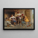 Visit to Grandpa's House - Eugenio Zampighi — framed artwork on a wall