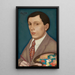 Self-portrait Painting - Eugeniusz Zak — framed artwork on a wall