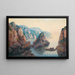 van Calanques bij Bougie in Algerije - Eugène-François-Adolphe Deshayes — ingelijst kunstwerk aan de muur