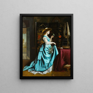 Eugne Accard - Young Lady With a Parrot.webp
