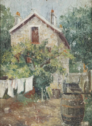 Eugne Atget - Cour de maison avec linge schant.webp