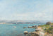 Antibes, de baai - Eugène Boudin — weergave van het kunstwerk