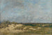 Berck, de duinen bij stormweer - Eugène Boudin — weergave van het kunstwerk