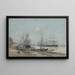 Bordeaux Drie-masten in de haven - Eugène Boudin — ingelijst kunstwerk aan de muur